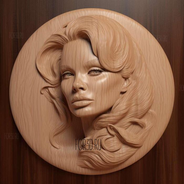 pamela anderson 2 stl model for CNC